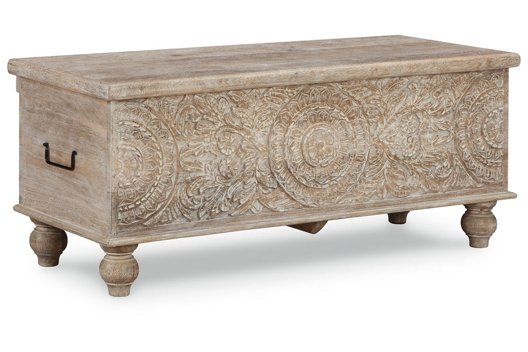 Ashley Furniture Fossil Ridge Storage Bench - Stationary Accent Occasionals