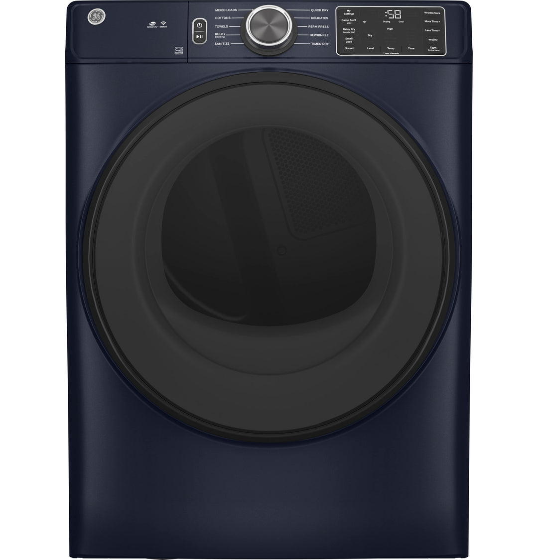 GE® 7.8 Cu. Ft. Capacity Smart Front Load Electric Dryer With Sanitize Cycle