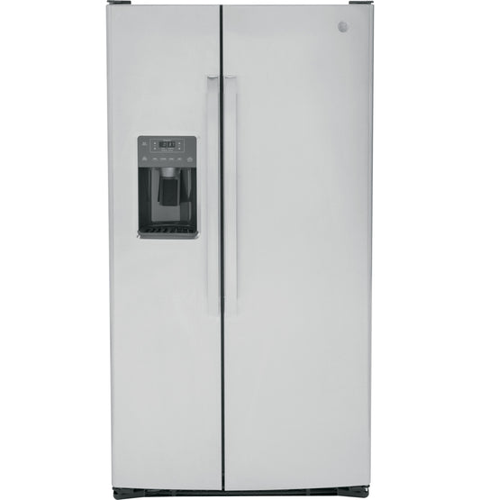 GE® 25.3 Cu. Pie. Subasta de refrigeradores side-by-side