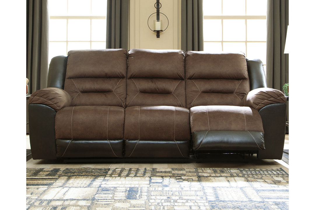 Earhart Motion Recliner Sofa and Loveseat Set - Living room