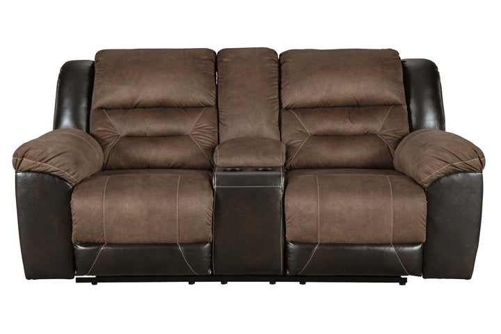  Earhart Motion Recliner Sofa and Loveseat Set - Living room