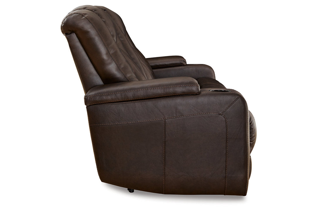  Mancin Loveseat Recliner with Console - Loveseat Recliners