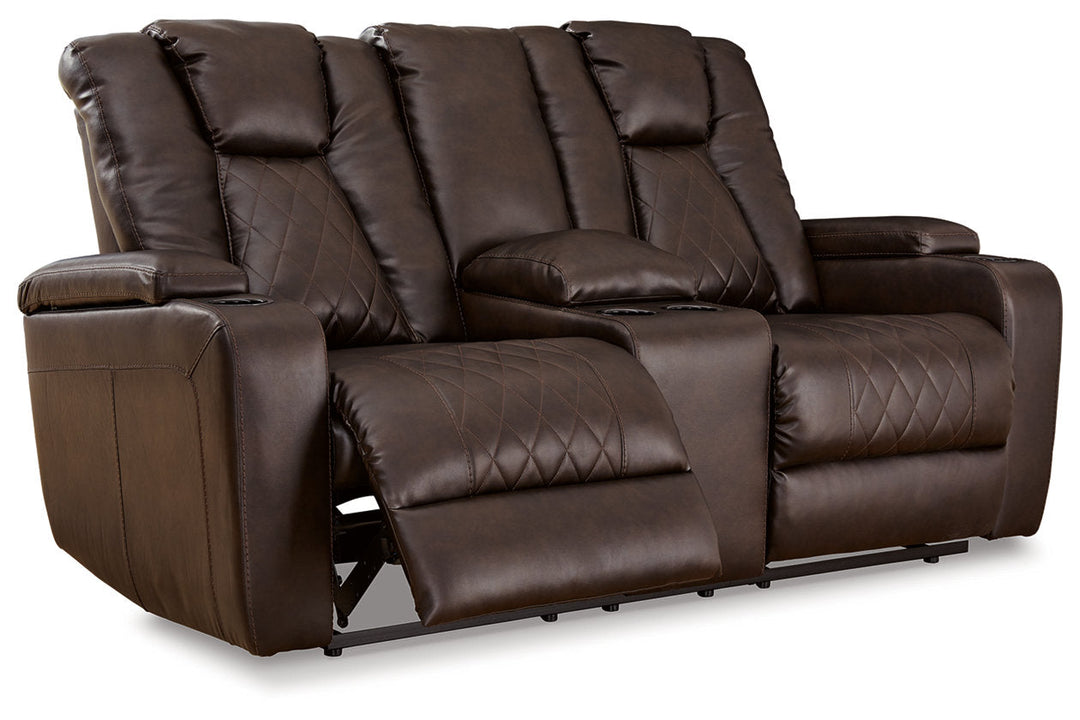  Mancin Loveseat Recliner with Console - Loveseat Recliners