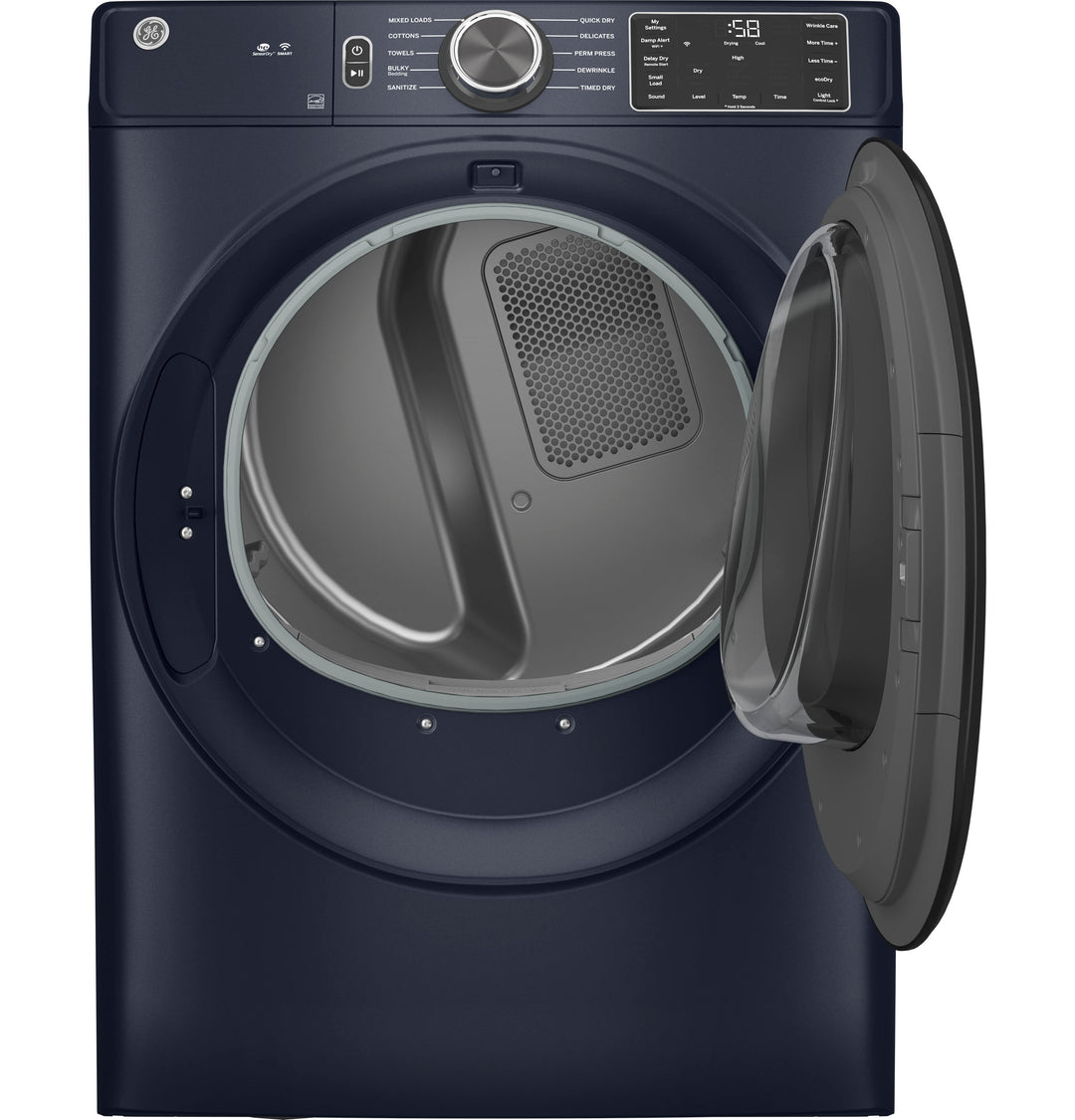 GE® 7.8 Cu. Ft. Capacity Smart Front Load Electric Dryer With Sanitize Cycle