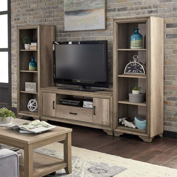 Sun Valley 3 PCS Entertainment Center with Piers By Liberty Furniture