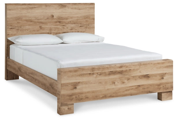 Hyanna Queen Tan Panel Bed - Master Beds