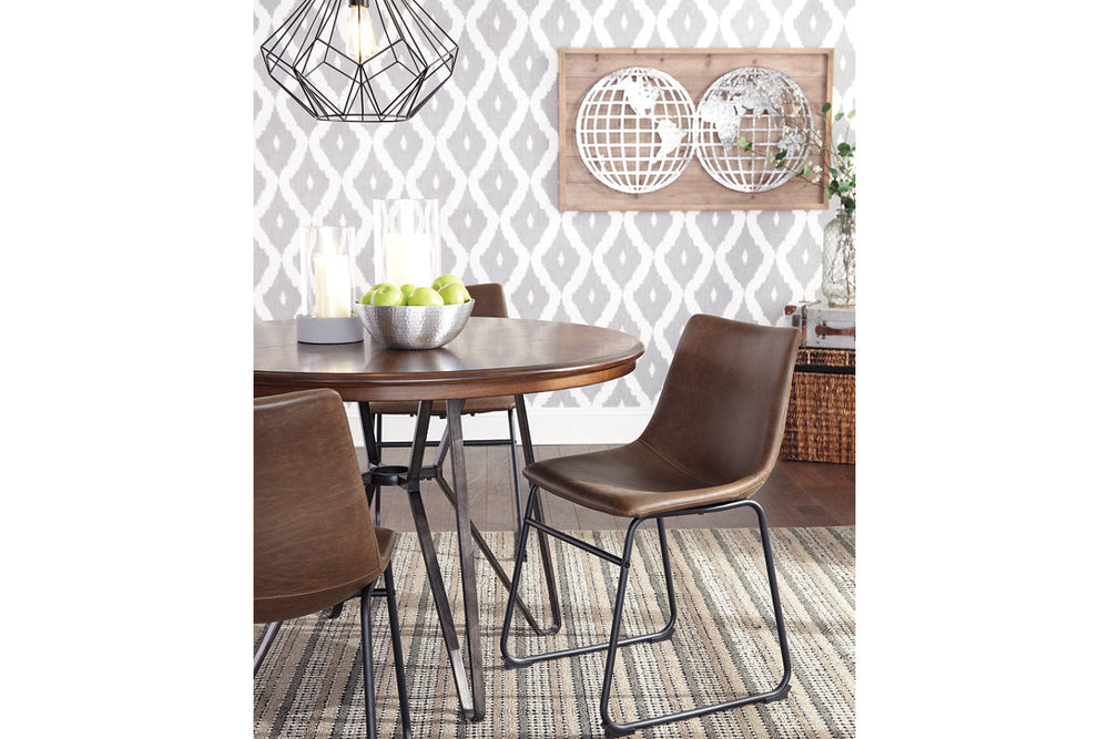  Centiar Dining Room Set of 2 Chairs (wood and Metal) - Dining Room