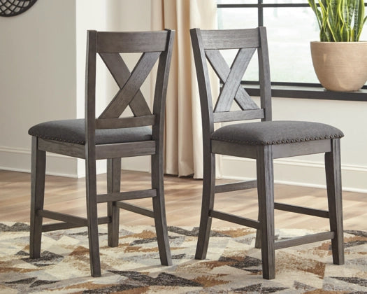 Caitbrook Counter Height Upholstered Bar Stool (Set of 2) - Dining Room