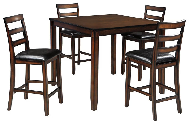  Coviar Counter Height Dining Table and 4 Bar Stools Set - Casual Tables