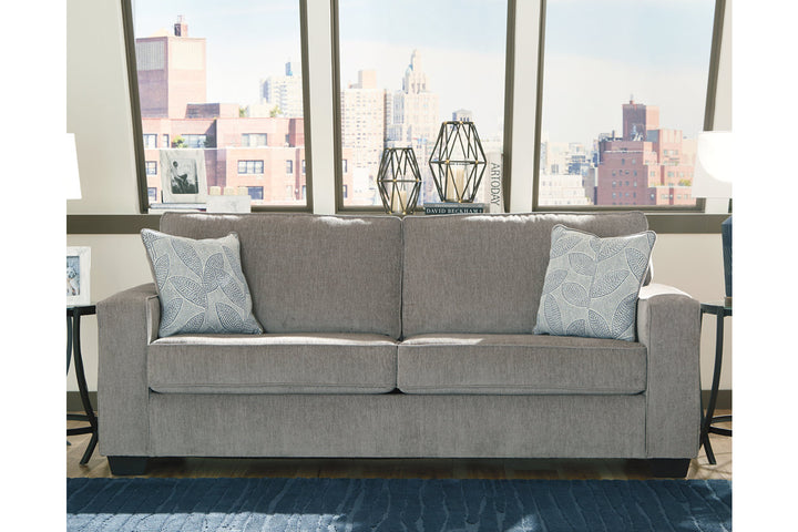   Signature Design by Ashley® -Altari Living Room -  Sofa - Alloy  - Two designer pillows