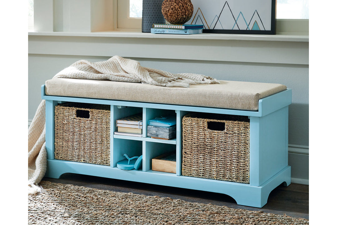 Ashley Furniture Dowdy Storage Bench - Stationary Upholstery Accents