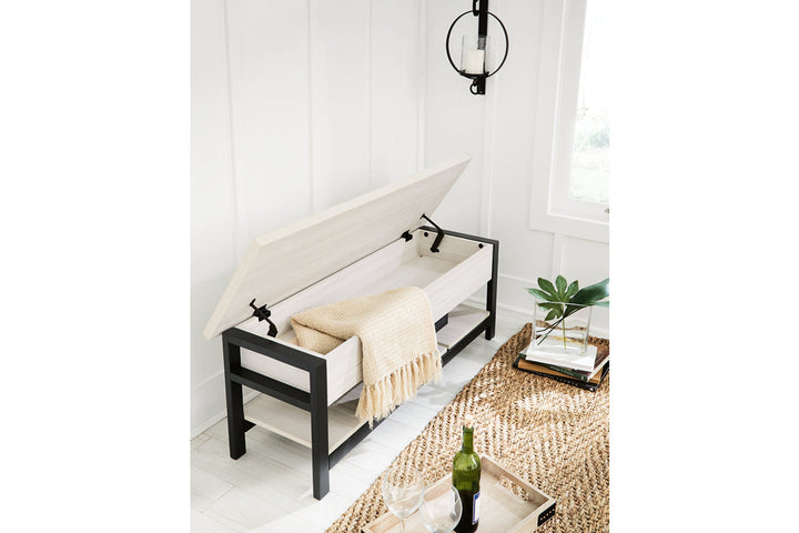 Rhyson Storage Bench - Stationary Upholstery Accents