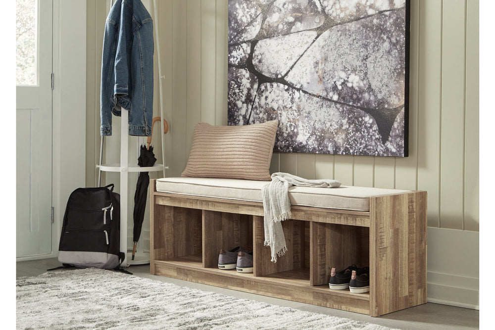 Ashley Furniture Gerdanet Storage Bench - Stationary Upholstery Accents