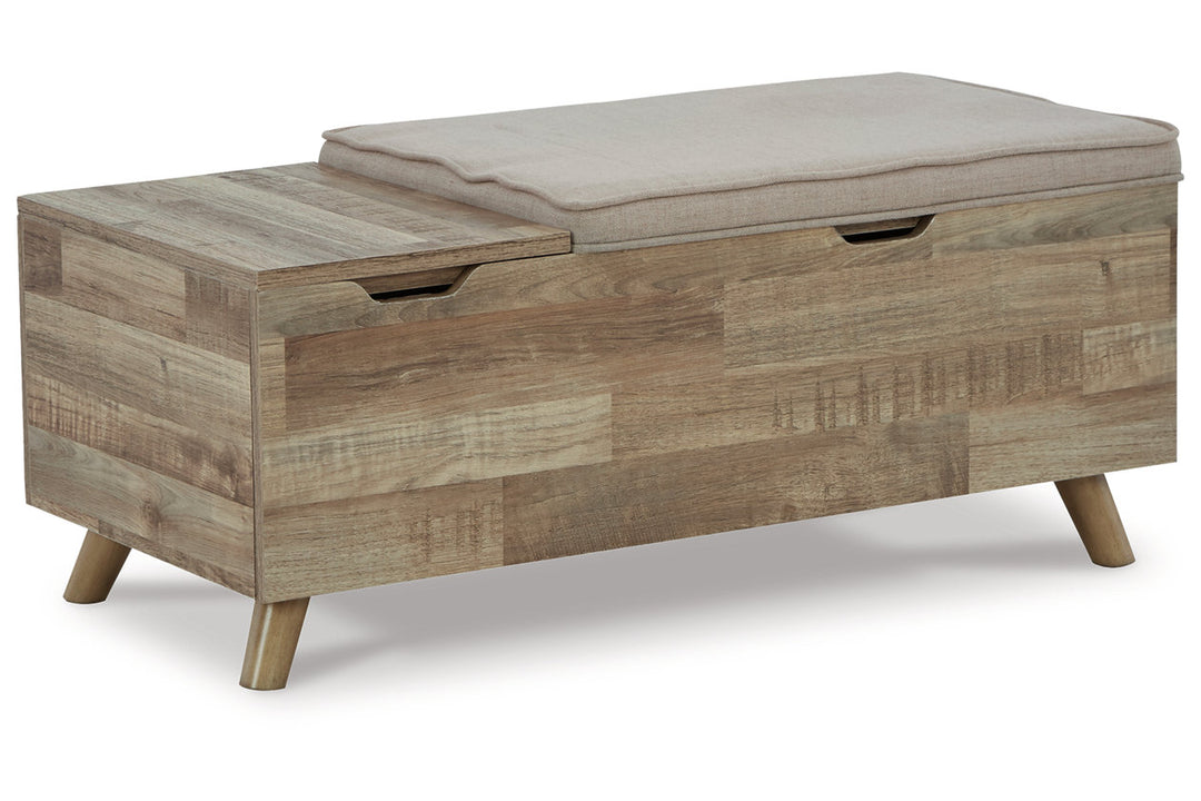 Ashley Furniture Gerdanet Storage Bench - Stationary Upholstery Accents
