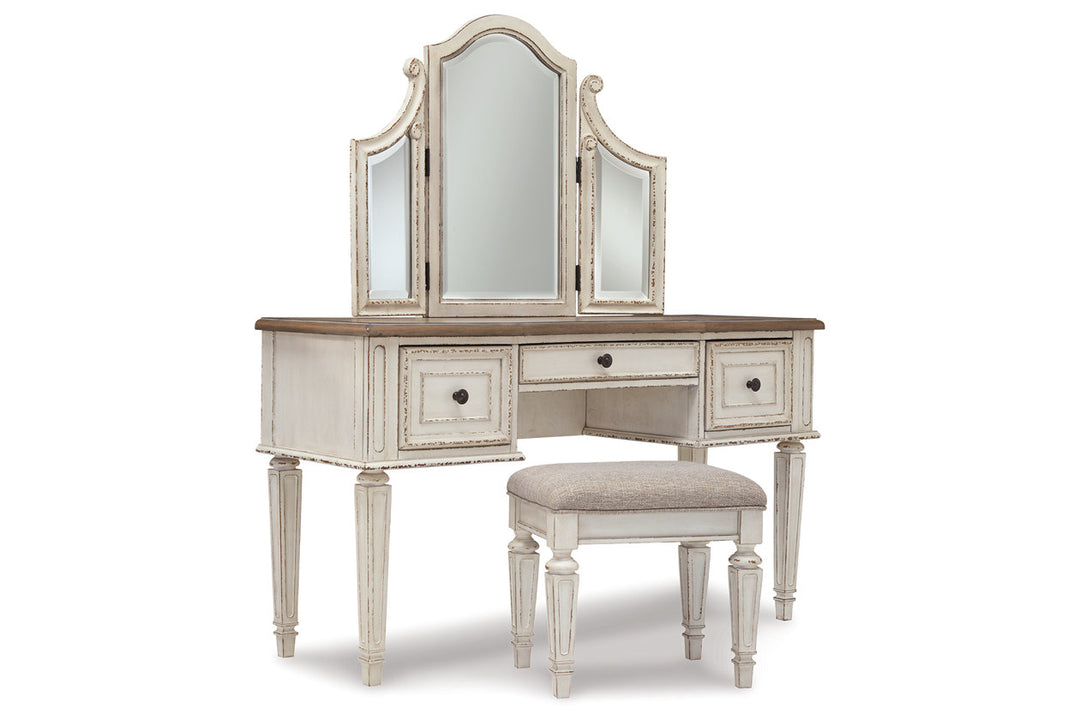  Realyn Vanity Set - Youth Bed Cases