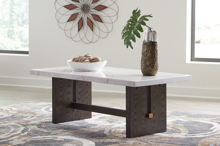 Ashley Furniture Burkhaus Cocktail Table - Stationary Occasionals